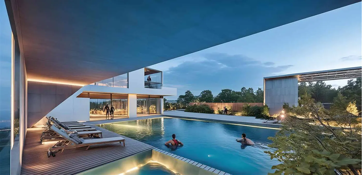 Clubhouse swimming pool