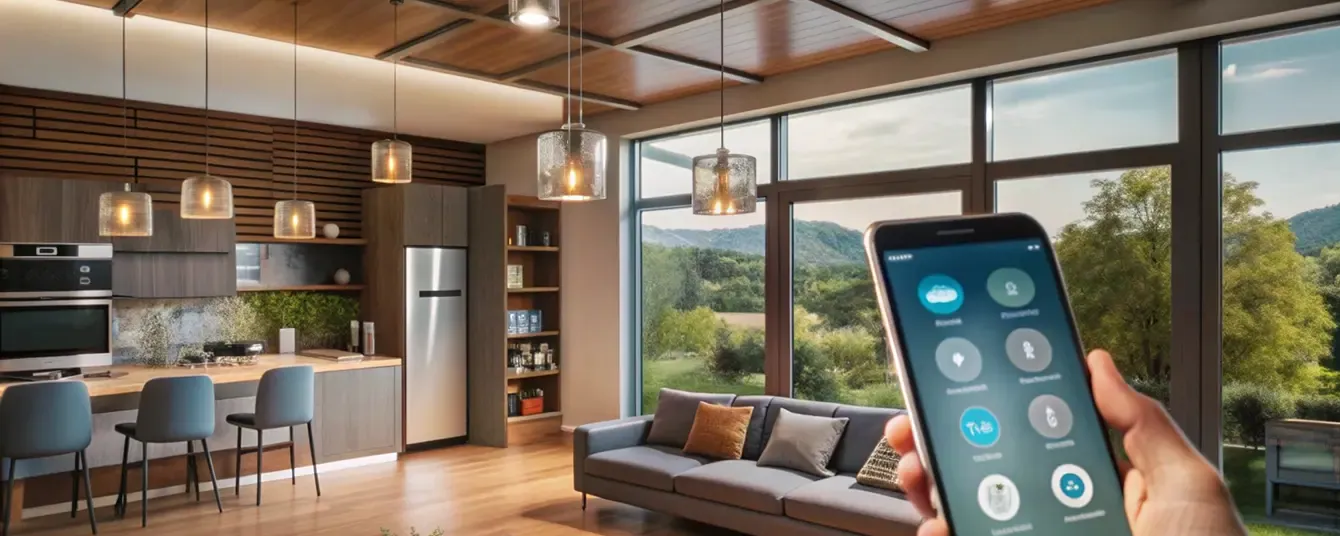 Controlling the home through a mobile app